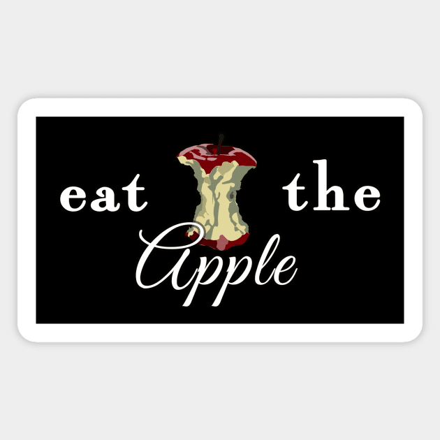 Eat the Apple Sticker by Taversia